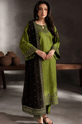 Batik - Winter 3PC Dhanak Embroidered Suit - SS0452